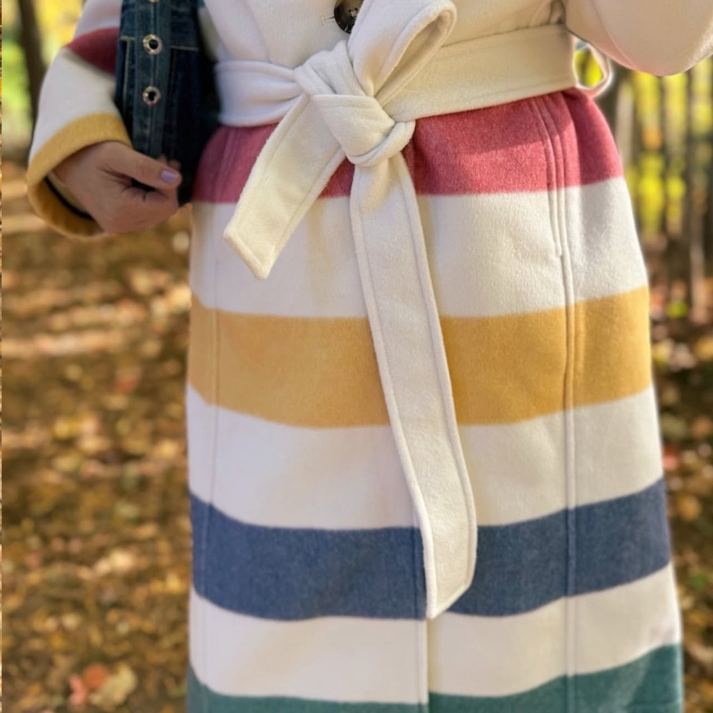 HBC Stripes Hudson’s Bay Company Blanket Coat - Picture 13 of 16